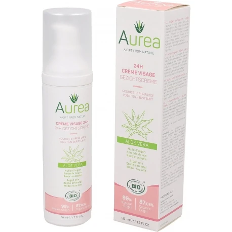 Aurea Crème Visage 24h Aloe Vera Bio 50ml 3 Aurea Crème Visage 24h Aloe Vera Bio 50ml
