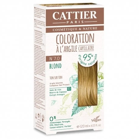 Cattier Coloration Capillaire Naturelle Et Vegan N°7 Blond 120ml 3 Cattier Coloration Capillaire Naturelle Et Vegan N°7 Blond 120ml