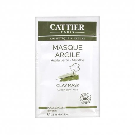 Cattier Masque Argile Verte - Menthe Bio 12,5ml 3 Cattier Masque Argile Verte - Menthe Bio 12,5ml