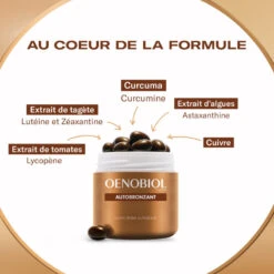 Oenobiol Teint De Bronze / Autobronzant Peau Claire 30 Capsules -Aura Cosmetics Boutique oenobiol teint de bronze autobronzant peau claire 30 capsules 2